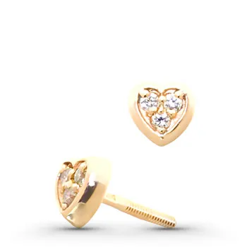 

Yellow gold pouches with diamond п03с051151