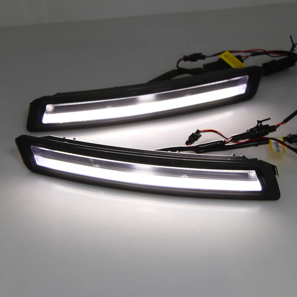 Qirun led drl Дневной ходовой светильник для Volkswagen Beetle 2006-2010 с желтыми поворотниками
