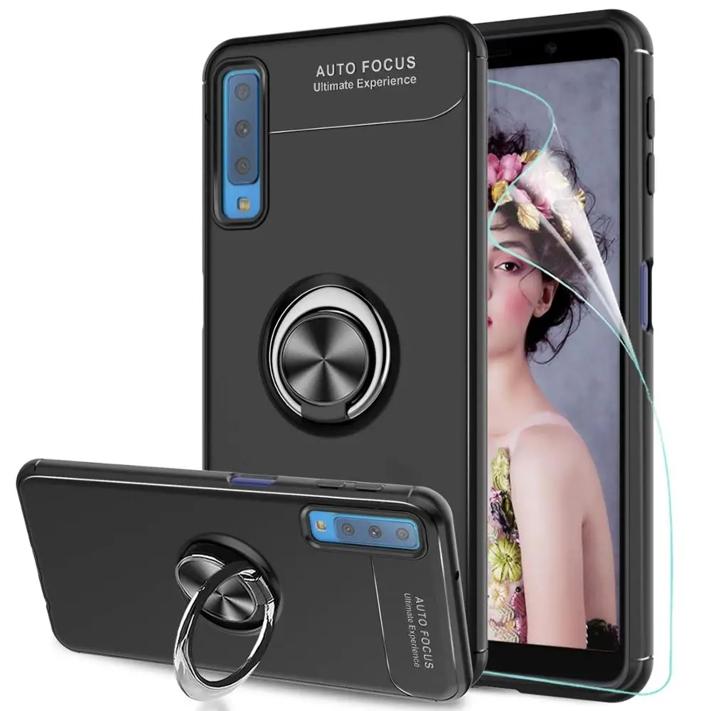 Чехол для samsung Galaxy A70 A50 A40 A30 A20 A10 A40s A7 A9 2018 крышка кольцо подставка чехол M30 M20 M10 |
