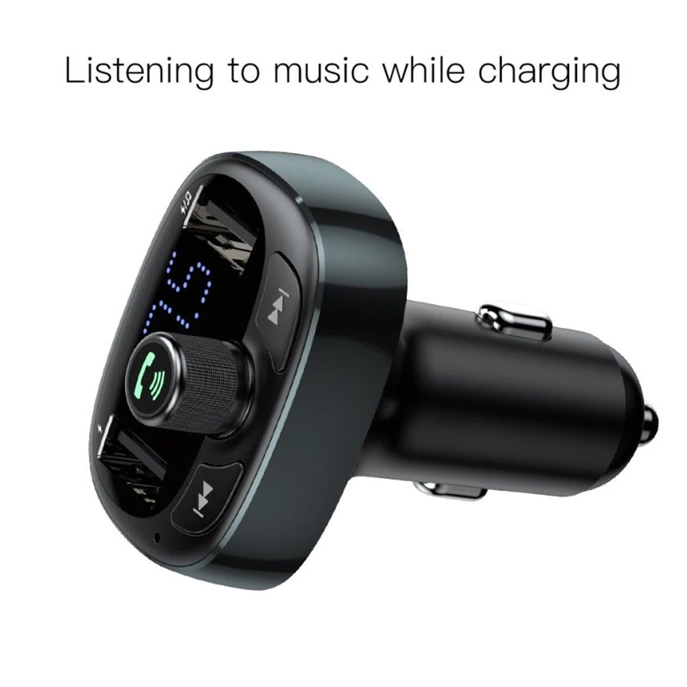 Громкая связь аудио MP3 плеер беспроводной двойной USB адаптер Bluetooth fm-передатчик модулятор автомобильное зарядное устройство быстрый