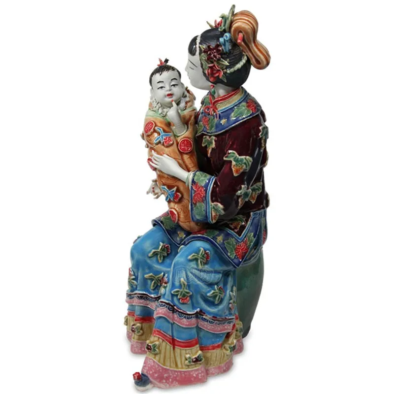 Китайские антикварные Jinling Twelve красивые женские статуэтки старинный фарфор кукла женщина скульптуры домашний декор Коллекционная R2396