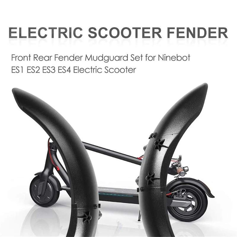 

2020 Black ABS Scooter Front Mud Fender Scooter Accessories Front Mudguard Electric Scooter Parts For Ninebot ES 1 ES2 ES3 ES4