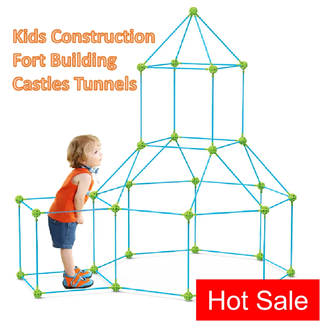 Juego de construcción de Castillo fuerte para niños, gran oferta, juego de ensamblaje para niños, túnel, juego, regalos de cumpleaños, palillos de bricolaje