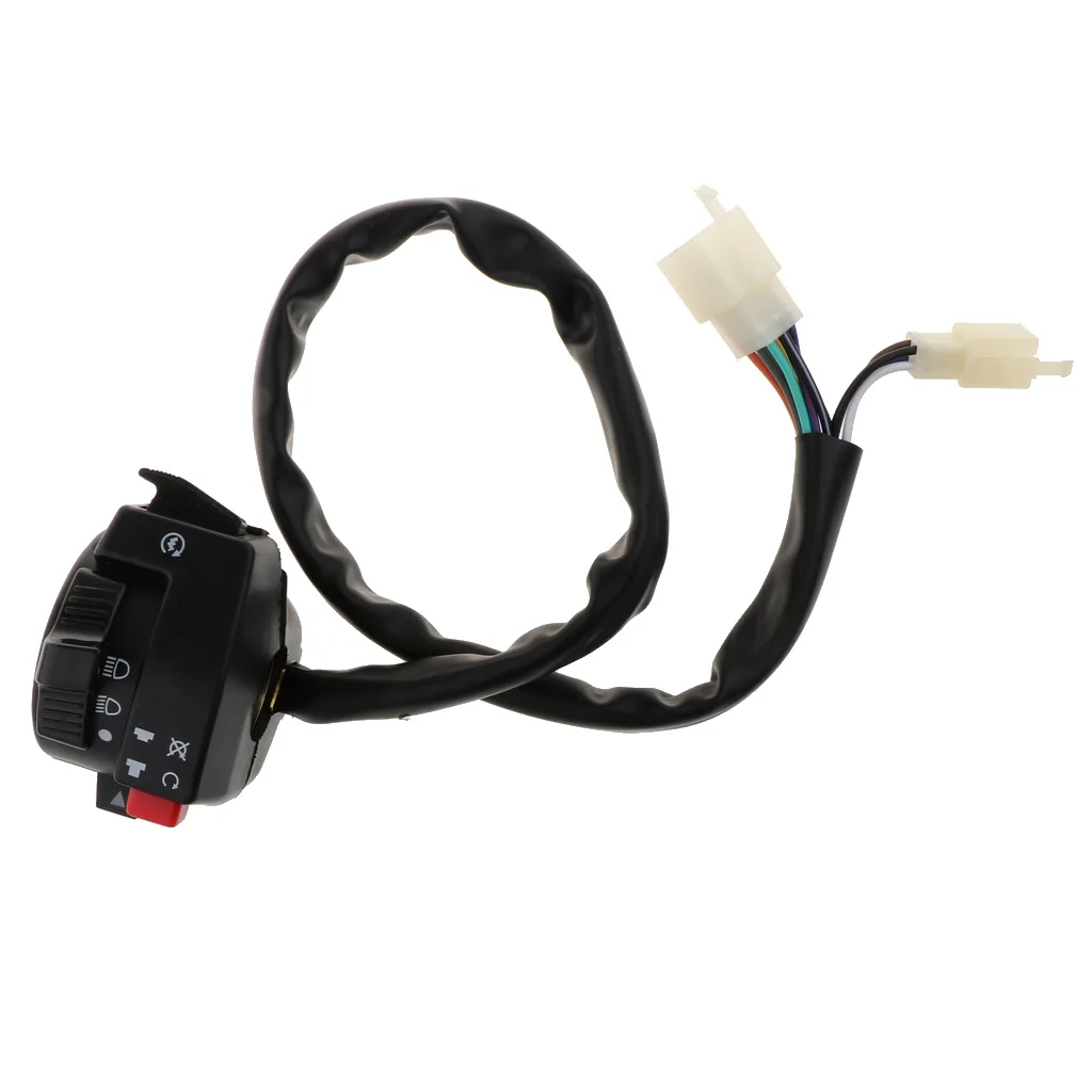 Motorcycle Handlebar Switch Assembly Multi-function Left Turn Signal Horn Start Choke Starter Switch For 7/8