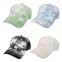Бейсбольная кепка из хлопка для женщин и мужчин, галстук-краситель, градиентный цвет, принт с буквами, вышивка, хип-хоп, Регулируемая Кепка Harajuku Snapback