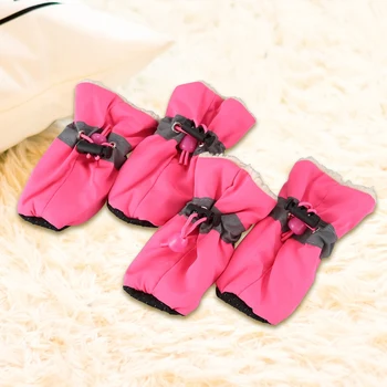 

New Winter Warm Dog Shoes for Dogs Anti-slip Dog Shoes Booties Portable Shoes For Small Dog Large Sport blue 3