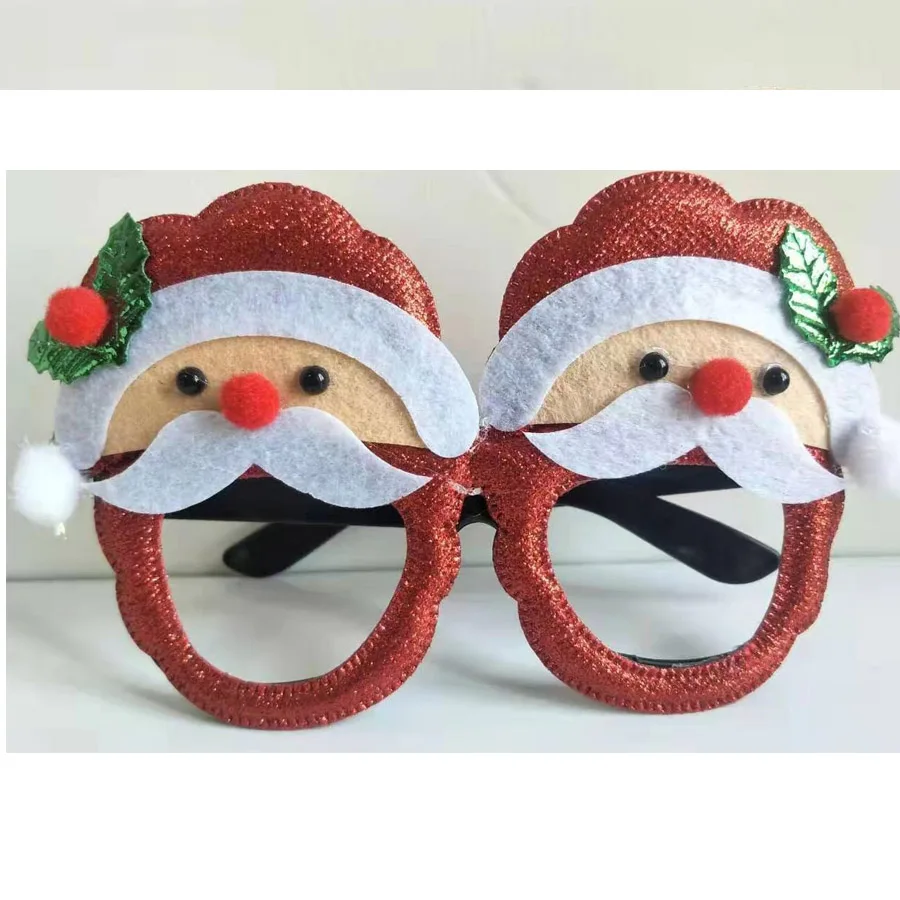 Рождественские очки вечерние украшения игрушки для взрослых детей Санта-Клаус Снеговик Рождественские солнцезащитные очки