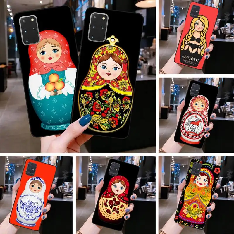 Милый чехол для телефона с русскими куклами и матрешкой Samsung S20 plus Ultra S6 S7 edge S8 S9 S10 5G