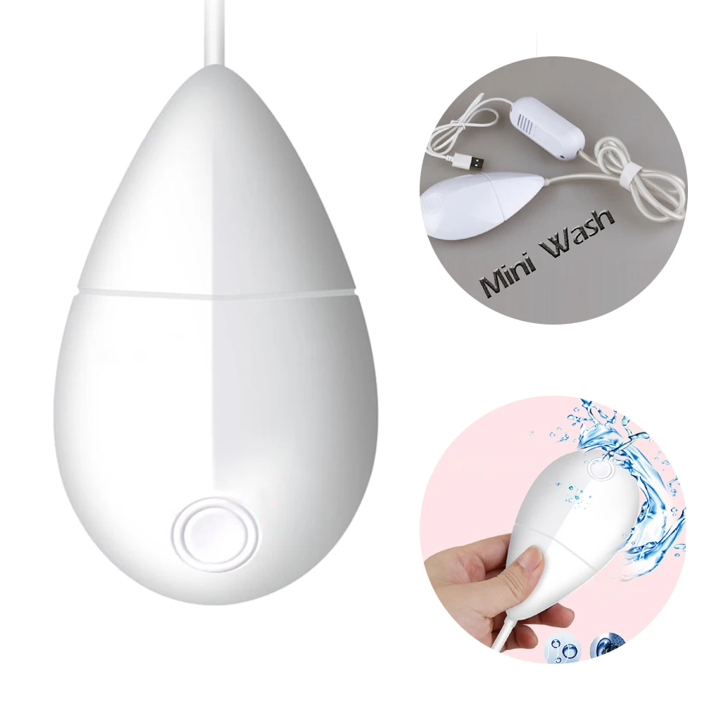 Ultrasonic Bubble Mini Washing Machine Fruit Cleaner for Travel &Home Portable Mini 5W White USB Powered Removes Dirt