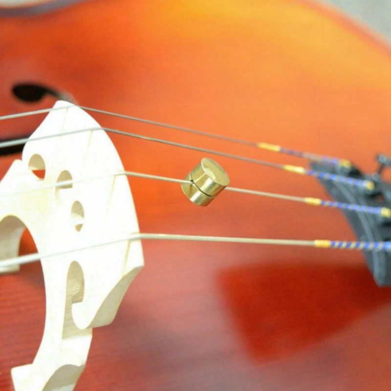 Color: Gold Violin Parts 1Pcs Button Type 1/4-4/4 Violin Wolf Tone Eliminator for Violin Tone Adjuster Violin Accessories 