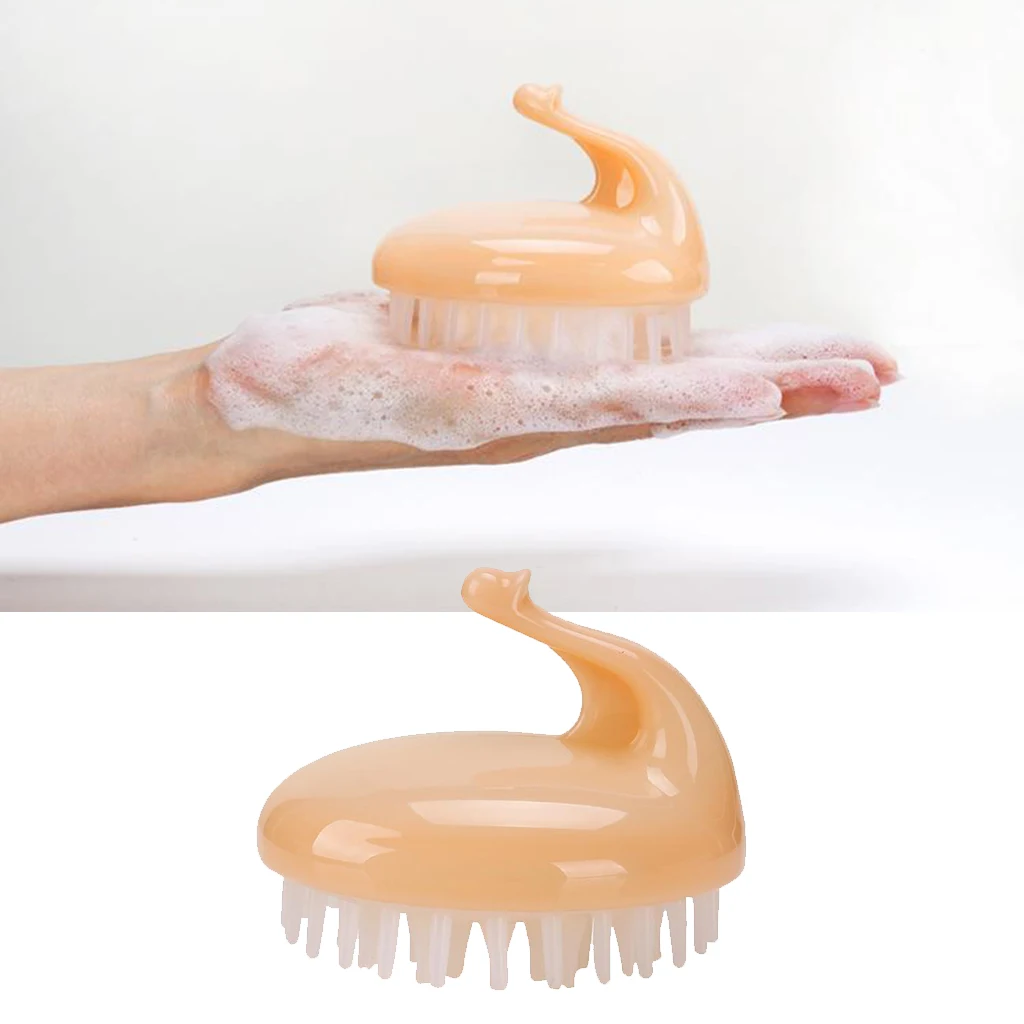 Baby Kids Manual Shampoo Brush Scalp Massage Brush Soft Silicone Exfoliate for Wife Gifts