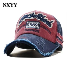 NXYY Новинка 1969, джинсовая бейсболка с эффектом потертости, Женская Бейсболка, бейсболка, Кепка для водителя грузовика, мужская шляпа для папы, модные облегающие шапки для женщин, gorra mujer