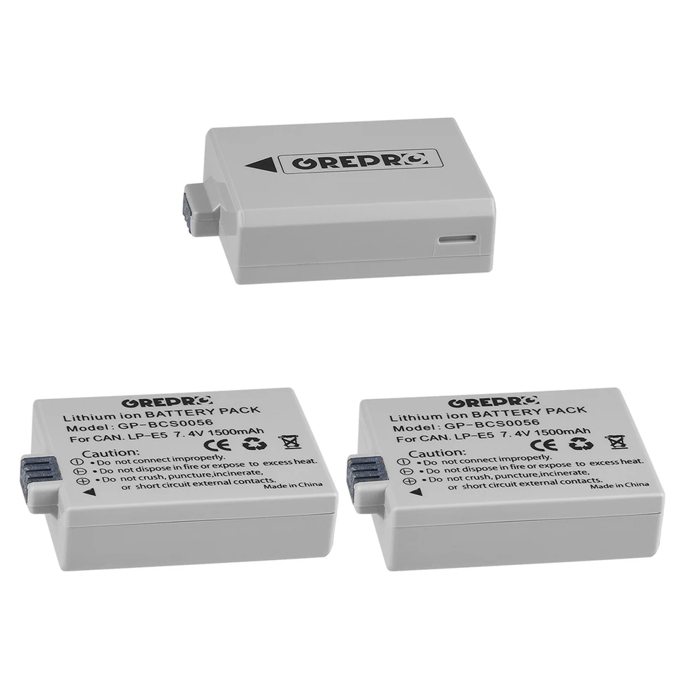 USB Battery Charger For Canon LP-E5 – Fits EOS 450D 500D 1000D Rebel XS XSi T1i – LC-E5E Style