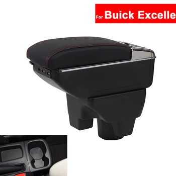 

For Buick Excelle 2019 Car Center Central Console Storage Box Armrest Arm Rest Rotatable Auto Armrests with USB