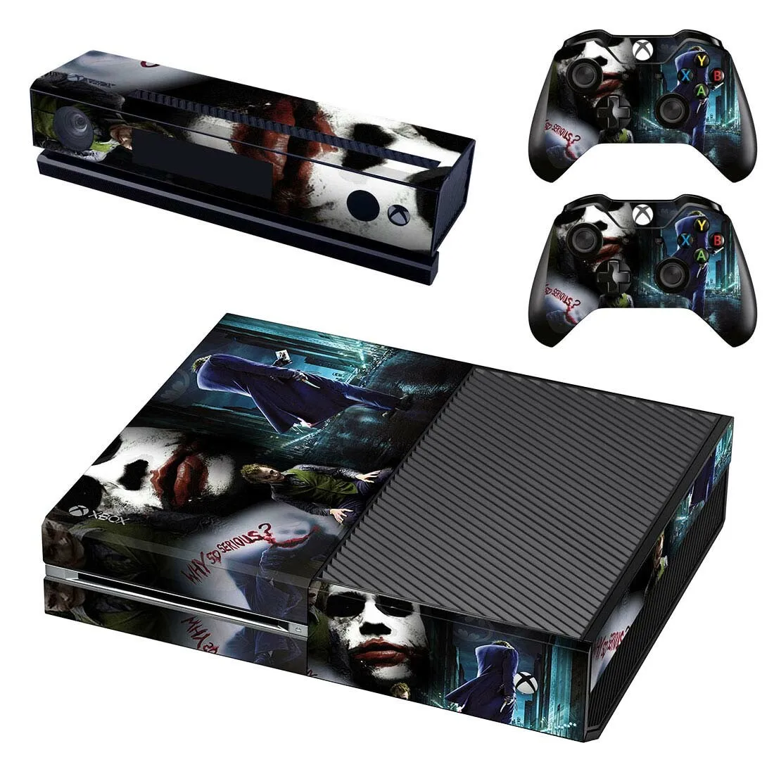DC Джокер наклейка для Xbox One консоли и Kinect и 2 контроллера для Xbox One Наклейка из винила