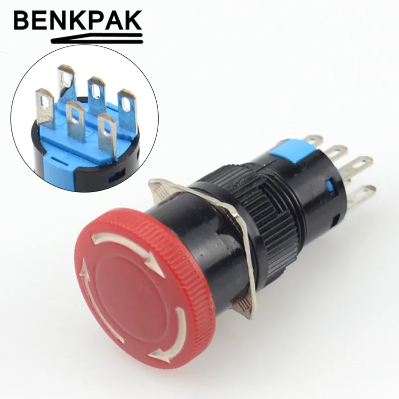 16 мм e stop переключатель гриб аварийный стоп 6 контактов 2NO + 2NC|switching voltage regulator