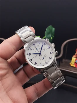 

iwc- Luxury Brand quartz men AAA Watches Quartz Watch Stainless Steel Strap wristwatch classic business men watch