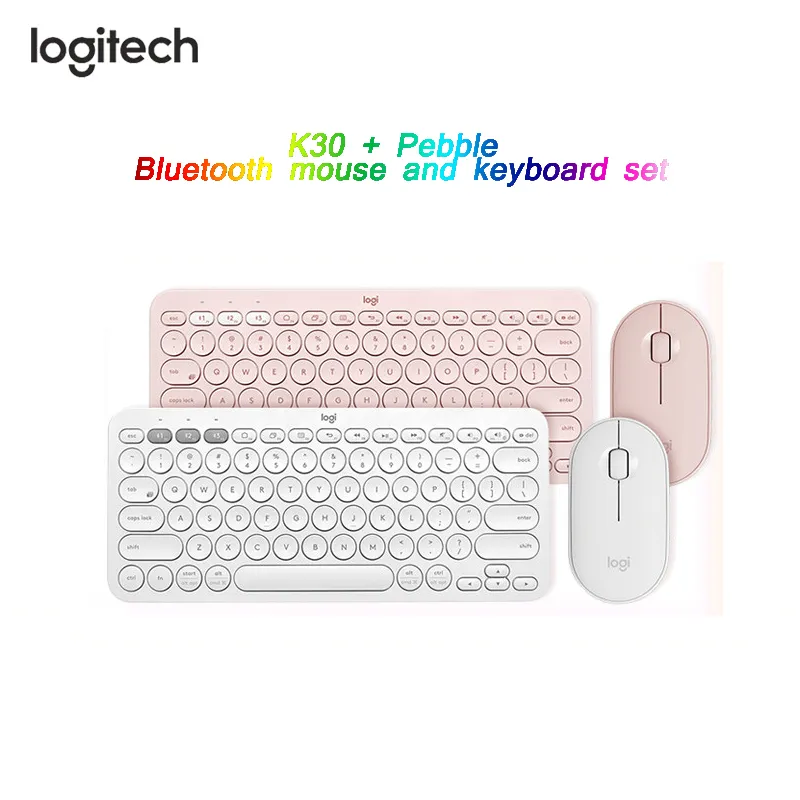 sammensmeltning Sinewi til stede Logitech K380 Wireless Bluetooth Keyboard And Mouse Set Keyboard Mute  Keyboard And Mouse Set K380 Black + Pebble Black - Mouse - AliExpress