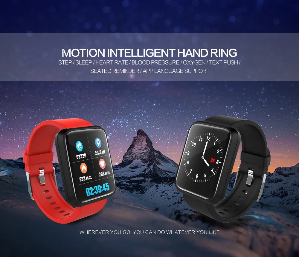 

Smart Watch Sports3 HD color large screen heart rate monitoring blood pressure oxygen timing measurement For Android And IOS