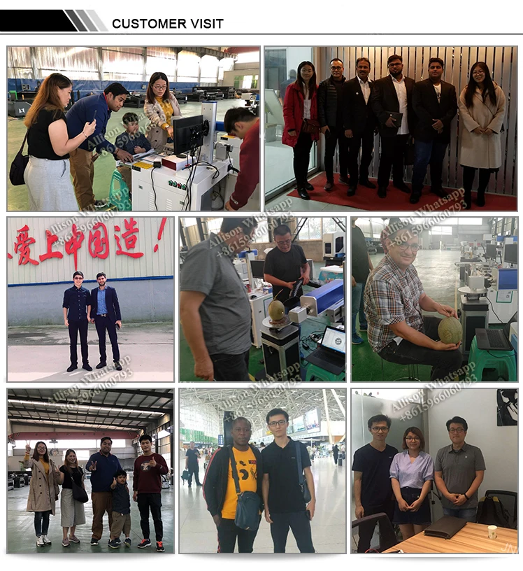 Desk model fiber laser marking machine with protect cover-7