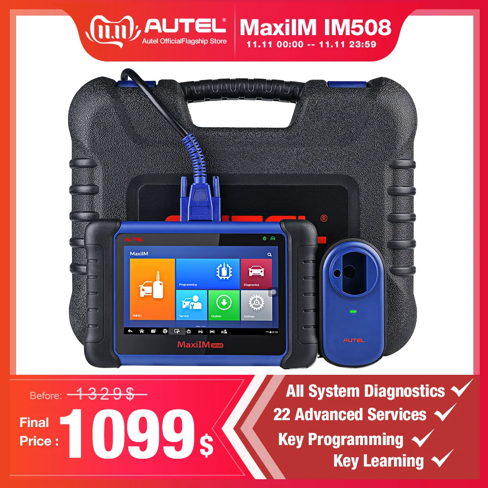 ￡999.46 Autel Maxiim Im508 Car Key Programmer Immo Service Amp Obd2