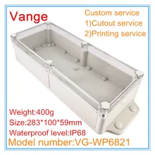 2 шт./лот настенный IP68 водонепроницаемый ящик для проекта 283*100*59 мм ABS пластиковый корпус Корпус для счетчика шасси устройства