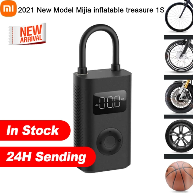 New Xiaomi Mijia Inflatable Treasure 1S Upgraded Version Portable Electric  Pump Air Compressor for Motorcycle Car Tire Soccer - AliExpress