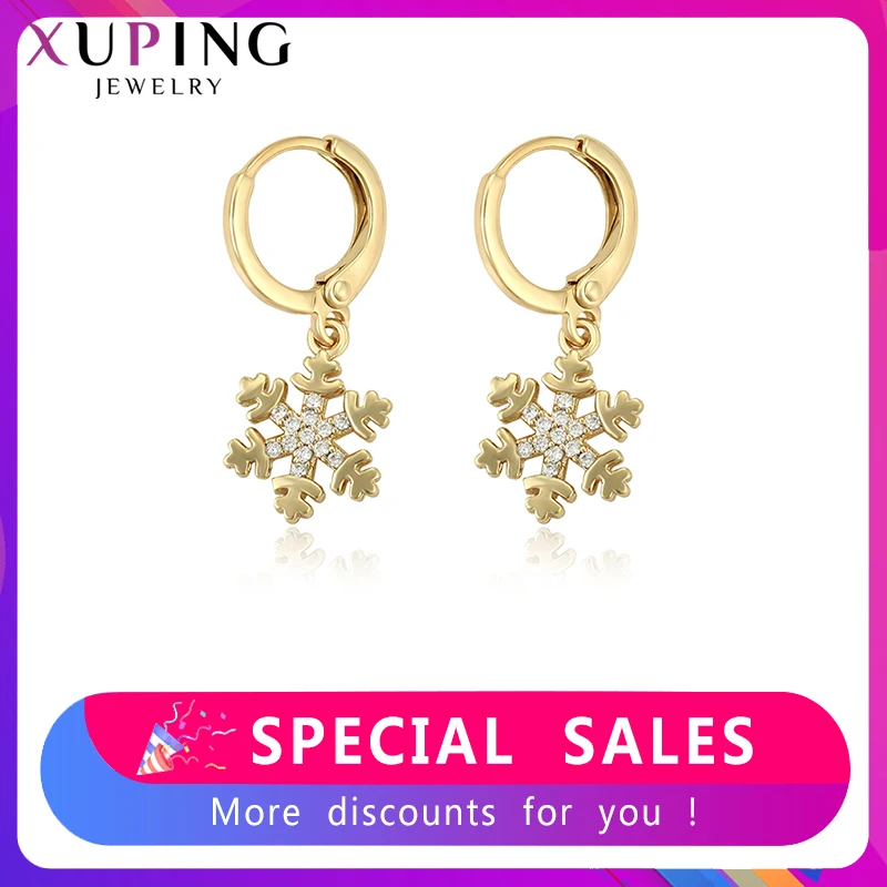 Light Yellow Gold Color Xuping модные темпераментные серьги для женщин милые маленькие свежие ювелирные изделия милые серьги Черная пятница простые подарки S225-98925 - Metal Color: Light Yellow Gold Color