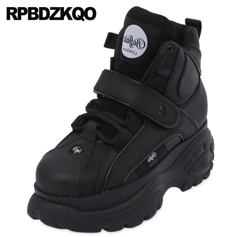 

sneakers trainers thick sole runway yellow brand wedge high top platform muffin black elevator designer shoes women luxury 2019