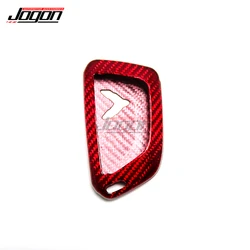 Genuine Carbon Fiber Car Key Case - Premium Cover Shell and Interior Accessory Trim (Red A type)
