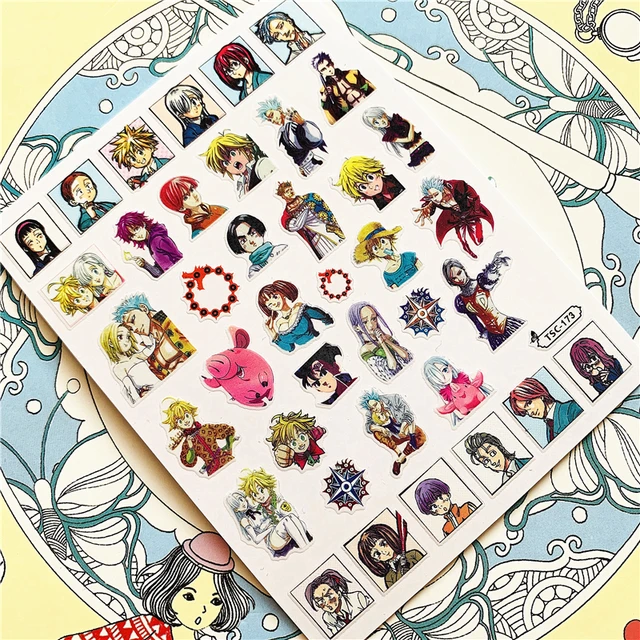 TSC-212 TSC-213 Cartoon anime character 3D Back glue Nail Art Stickers Decals Sliders Nail ornament decoration TSC-173 N