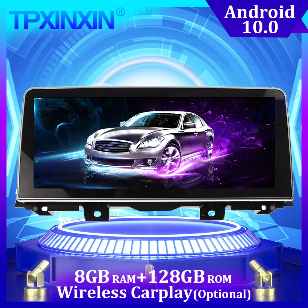 

Android 10.0 8G+128G For BMW 5 Series 2009-2017 Carplay Multimedia Player Stereo Tape Recorder GPS Navi Auto Radio Head unit DSP