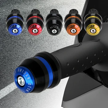 

LEEPEE CNC Weight Slider Handlebar Grips Block A Pair Aluminum Alloy For Honda Suzuki Triumph Universal Handle Bar Cap End Plugs