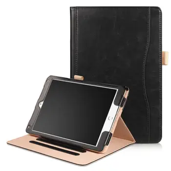 

Genuine Leather Case For Apple New iPad 9.7 2017 & 2018 Luxury Stand Folio Flip Skin Magnetic Smart Cover Case for iPad Air 1 2