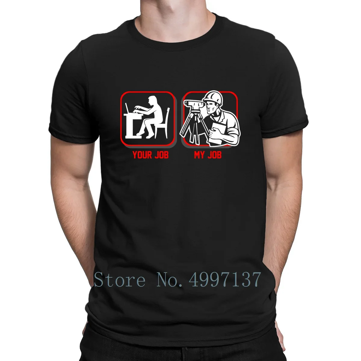 

Your Job My Job Civil Engineering Technician T Shirt Trend Short Sleeve Summer Style Printed Round Neck Funny Casual Shirt