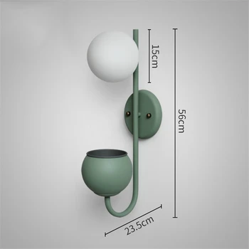 

Nordic Flowers Potted Led E27 Wall Lamps Kitchen Dining&bar Wall Lights Bedroom Living Room Corridor Staircase Decorative Avize