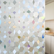 Матовая Хрустальная оконная пленка, статическая пленка, защита от УФ-лучей, многоразовая, многоразовая, защита конфиденциальности, тиснение, стеклянная пленка