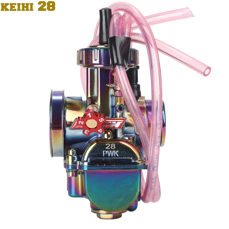 Мотоцикл 21 24 26 28 30 32 34 мм карбюратор PWK Carburador для kayo bse китайский Dirt Pit Bike DAX Monkey bike мотоцикл scoote - Цвет: keihi 28