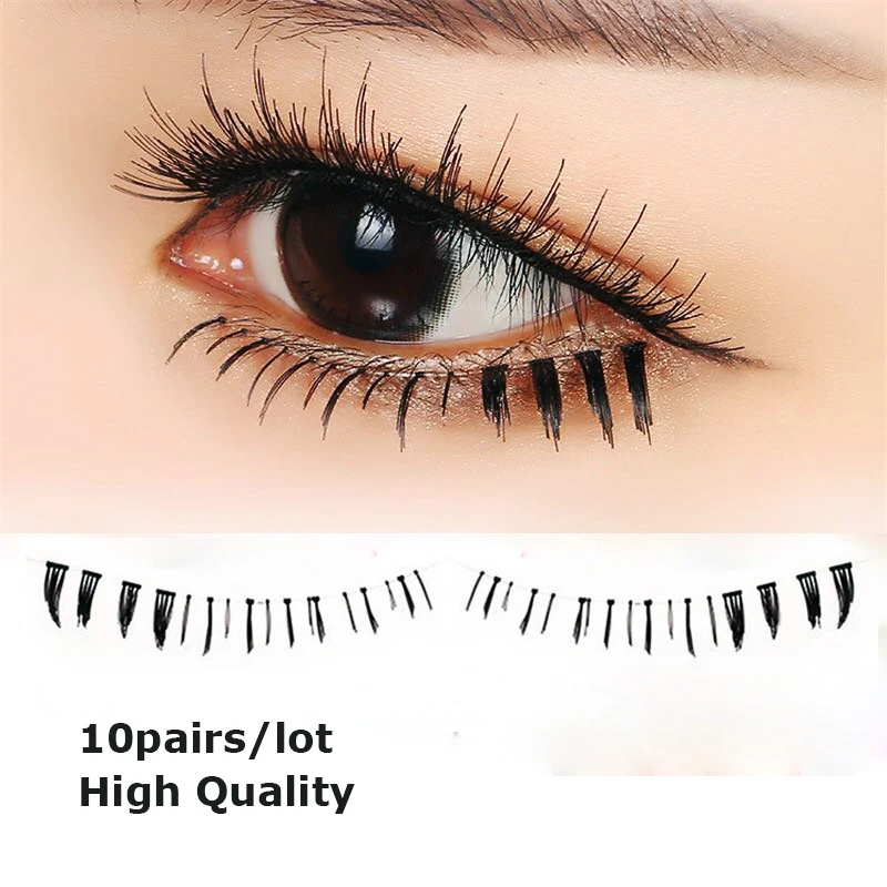 

10pairs/lot High Quality Lower Eyelashes Longer Fake Lashes Bottom Eyelashes Handmade Makeup Natural Under Eyelashes