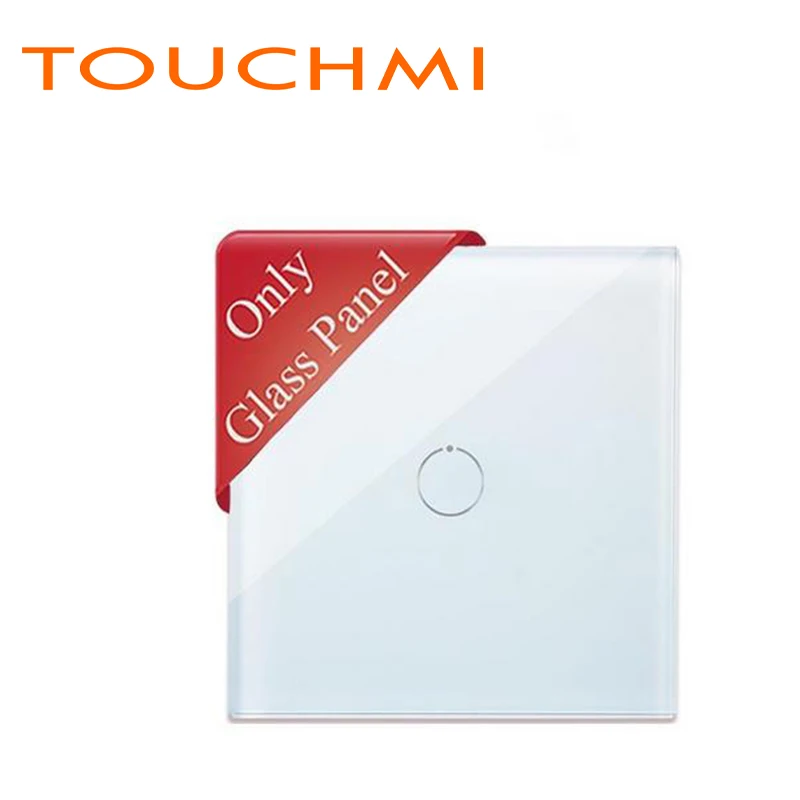 

TOUCHMI Three Color 1 2 3 Gang Crystal Glass Simple Style Waterproof Panel No Function Part Only Panel 87*87mm