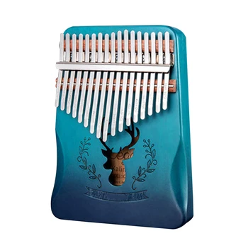 

Musical Instrument Handheld Thumb Piano Children Gift Beginner Clear Sound With Tune Hammer Professional 17 Key Finger Board