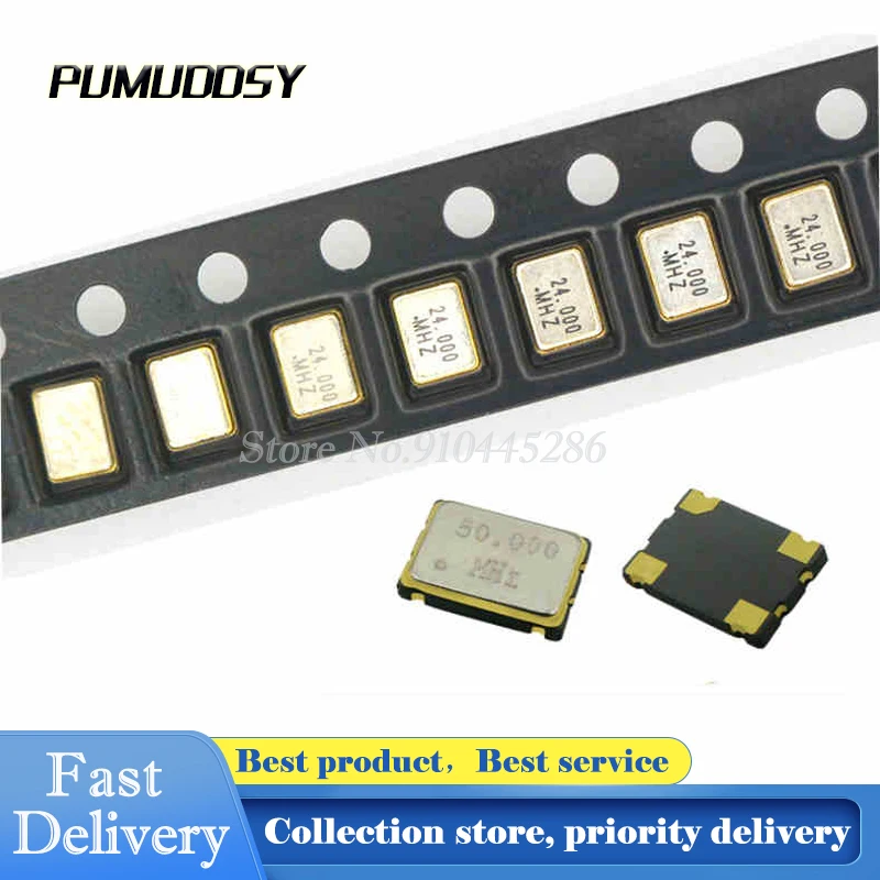 5 шт. 5*7 мм 7050 4 контакта SMD осциллятор 48 МГц м 000 активный кристалл 5070 | Электронные