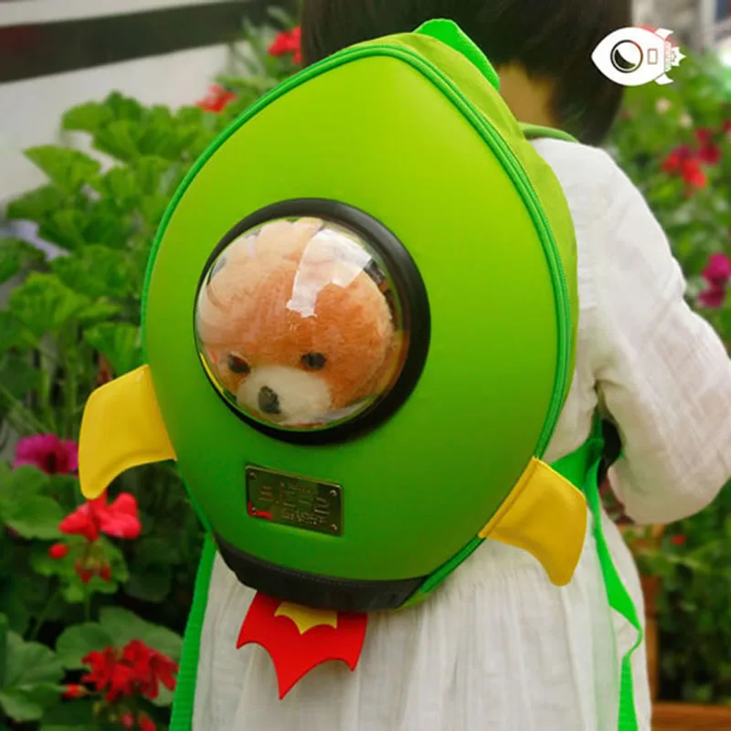 

Creative Rocket CHILDREN'S Rucksack 3D Capsule Modeling you er bao Cute Adorable Pet Casual Cartoon School School Bag