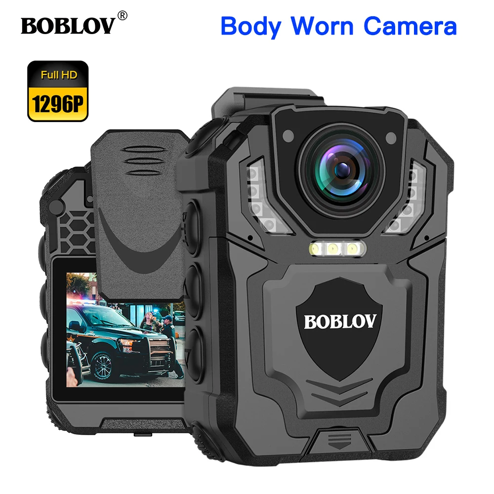 Нательная камера BOBLOV T5 1296P запись звука носимые Полицейские камеры