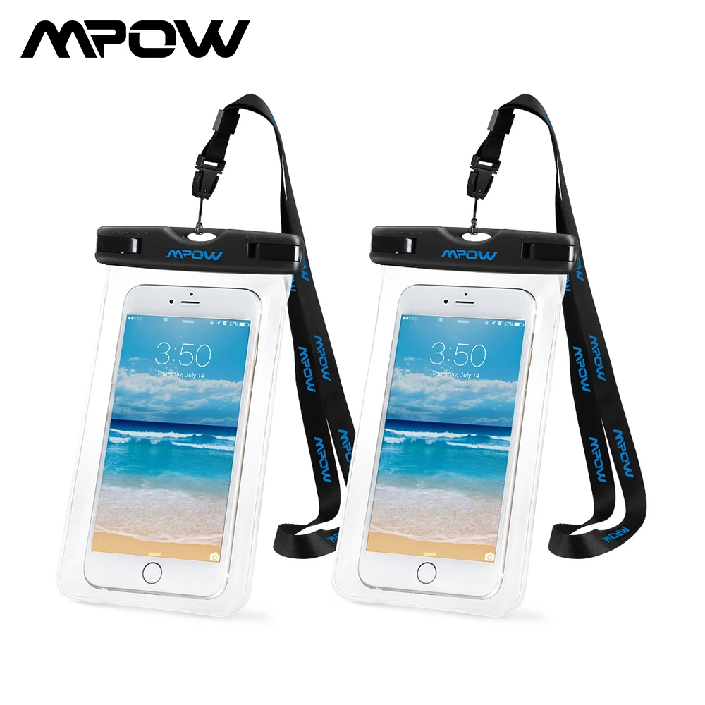 Универсальный Водонепроницаемый Чехол для телефона Mpow 2 Упак. 6 0 дюйма IPX8