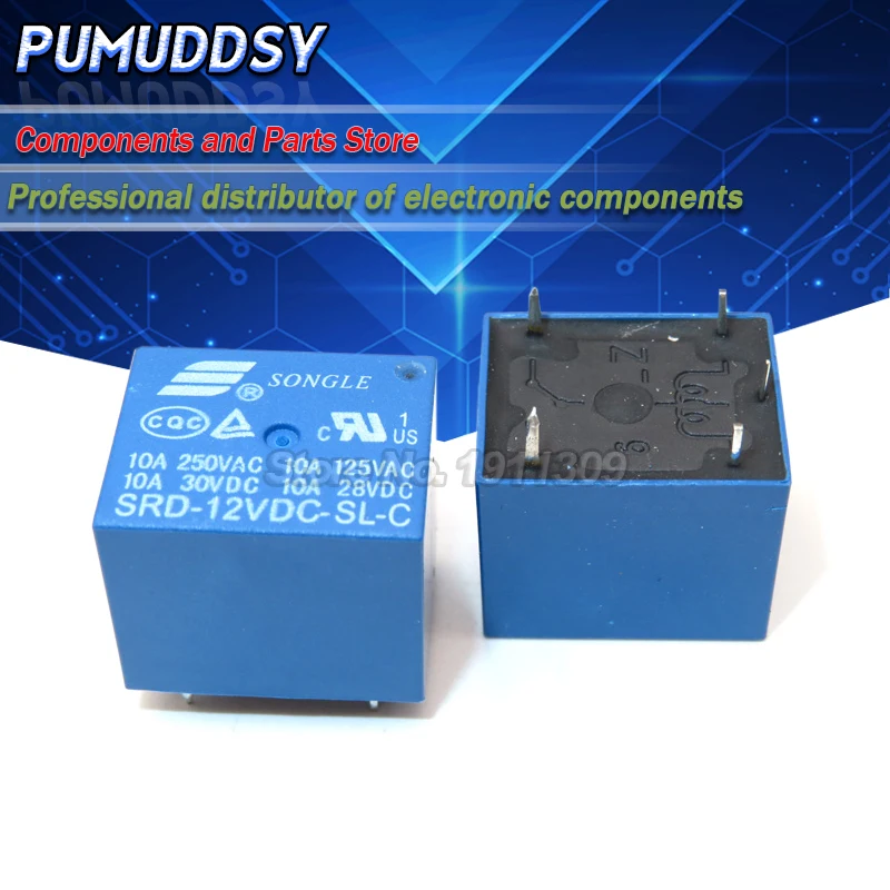 5 шт. SRD-12VDC-SL-C SRD-12VDC-SL SRD-12VDC SRD-12V контакты реле работающего на постоянном токе 12 В в