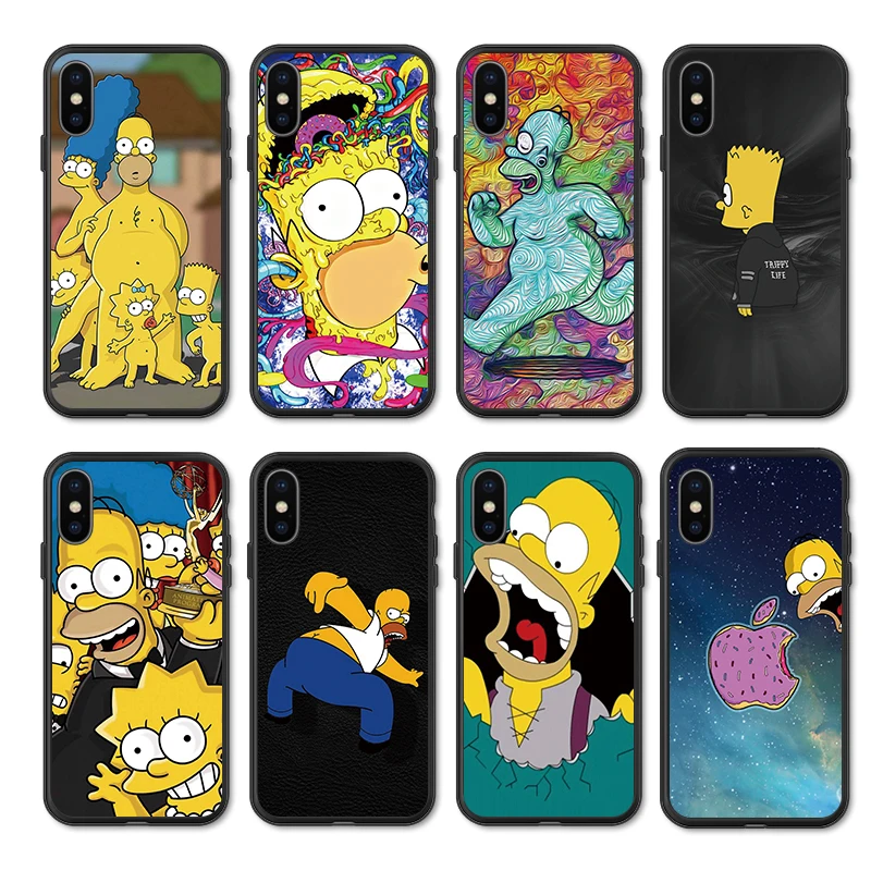 

Mobile Phone Cases for Samsung M10 M20 M30 S6 S7 Edge S10 S9 S8 S6 S7 PLUS Soft Silicone Cover Simpsons