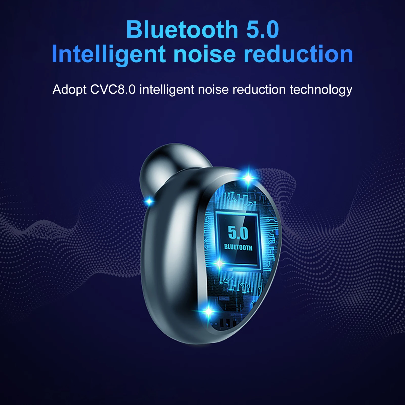 F9 5 2200mAh LED Bluetooth Wireless Headphones Earphones Earbuds TWS Touch Control Sport Headset Noise Cancel Waterproof