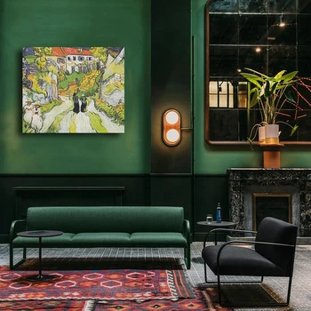 

paintings by numbers art Rural scenery painting by numbers Van Gogh Hand painted works hotel home corridor decorative
