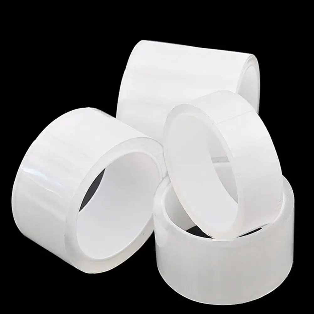 

New 2Pcs Waterproof Transparent Nano Adhesive Tape Traceless Removable Stickers